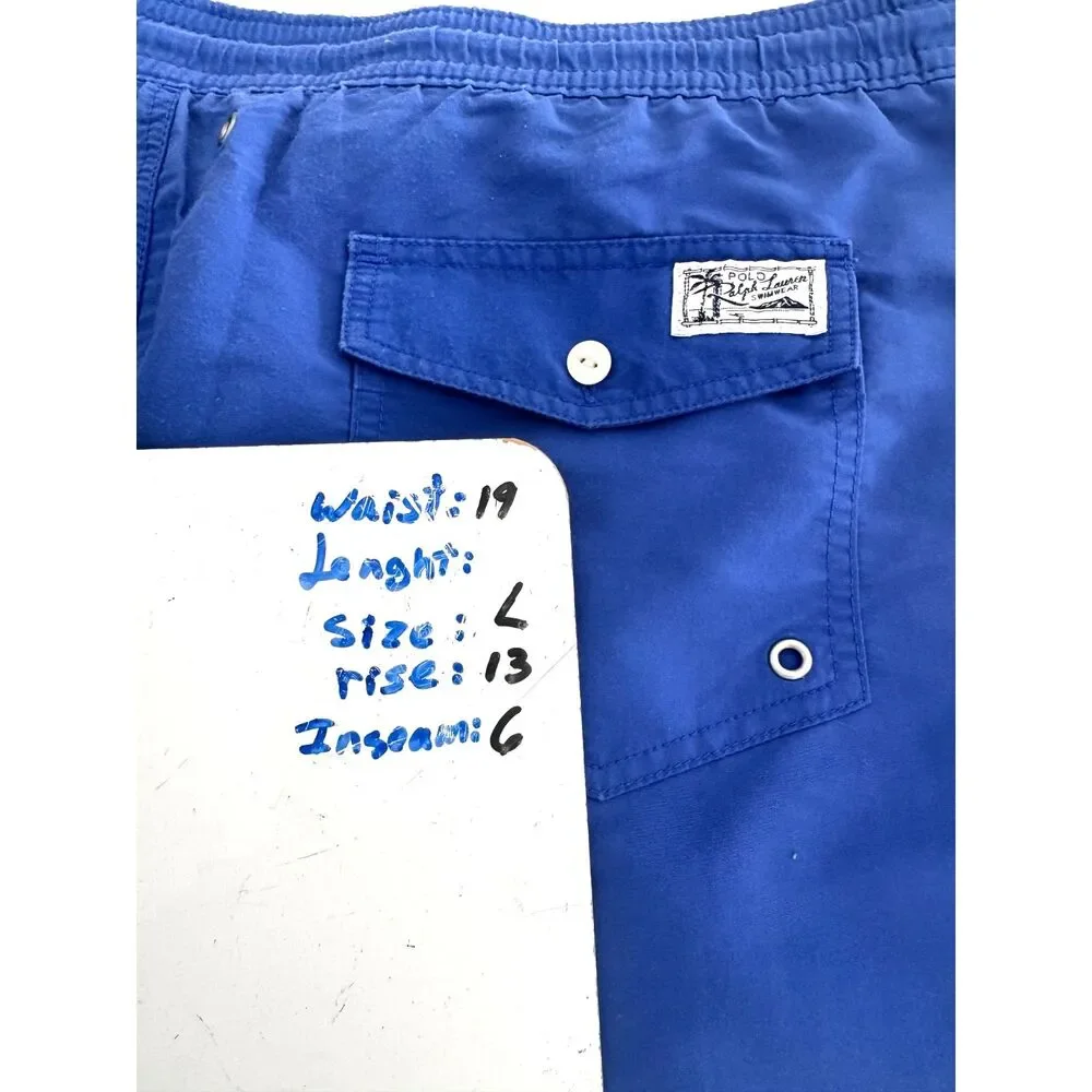 Polo Ralph Lauren shorts swimming trunk VTG summer water sports outdoors men L